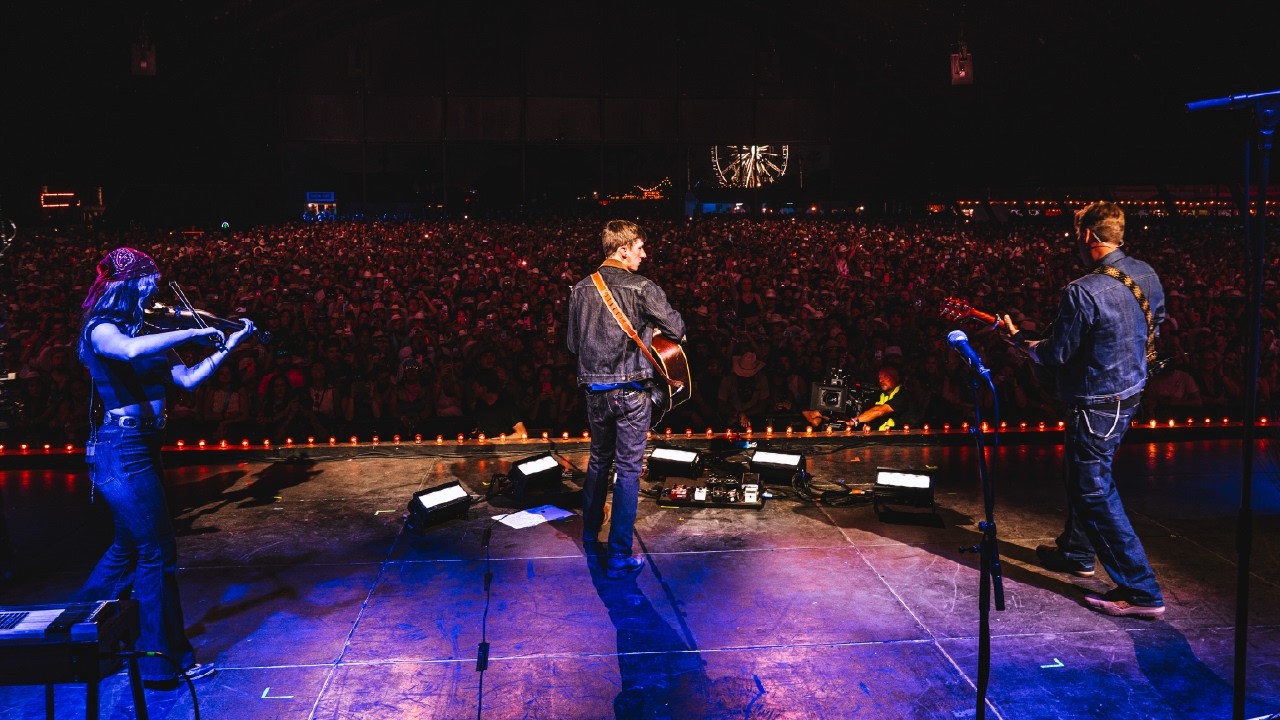 Sam Barber performing live on stage